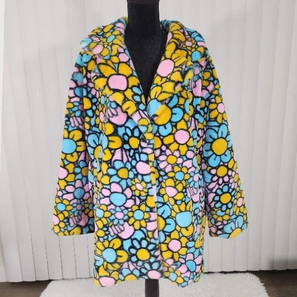 Lazy Oaf Jackets Coats Lazy Oaf Never Picked Bright Daisy